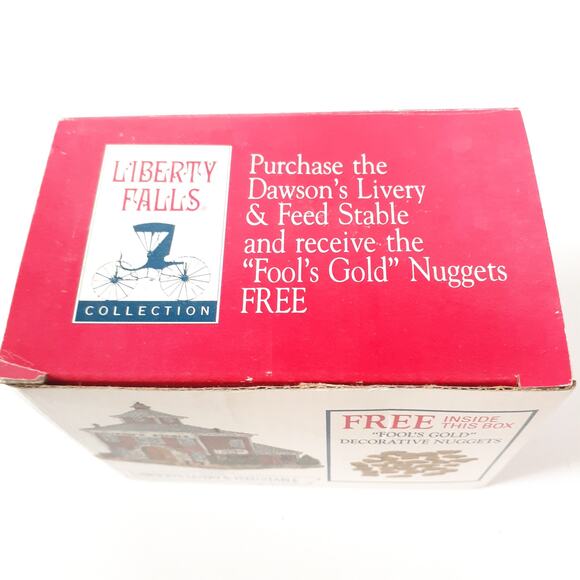 Liberty Falls Dawson's Livery & Feed Stable AH156 1998 NO GOLD Miniature - Picture 12 of 12